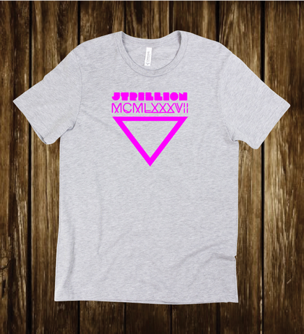 Heather Grey/Pink JTrillion Logo Tee